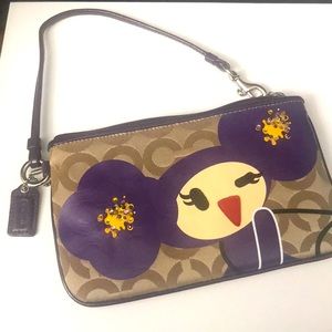 Coach Wristlet limited edition Purple Poppy